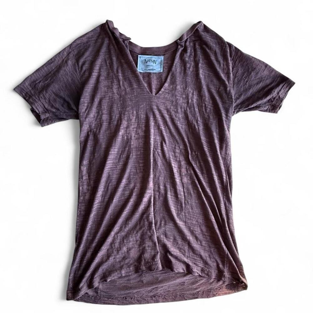 Nation ltd purple cotton top